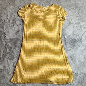 Olivia Rae Yellow Striped Dress